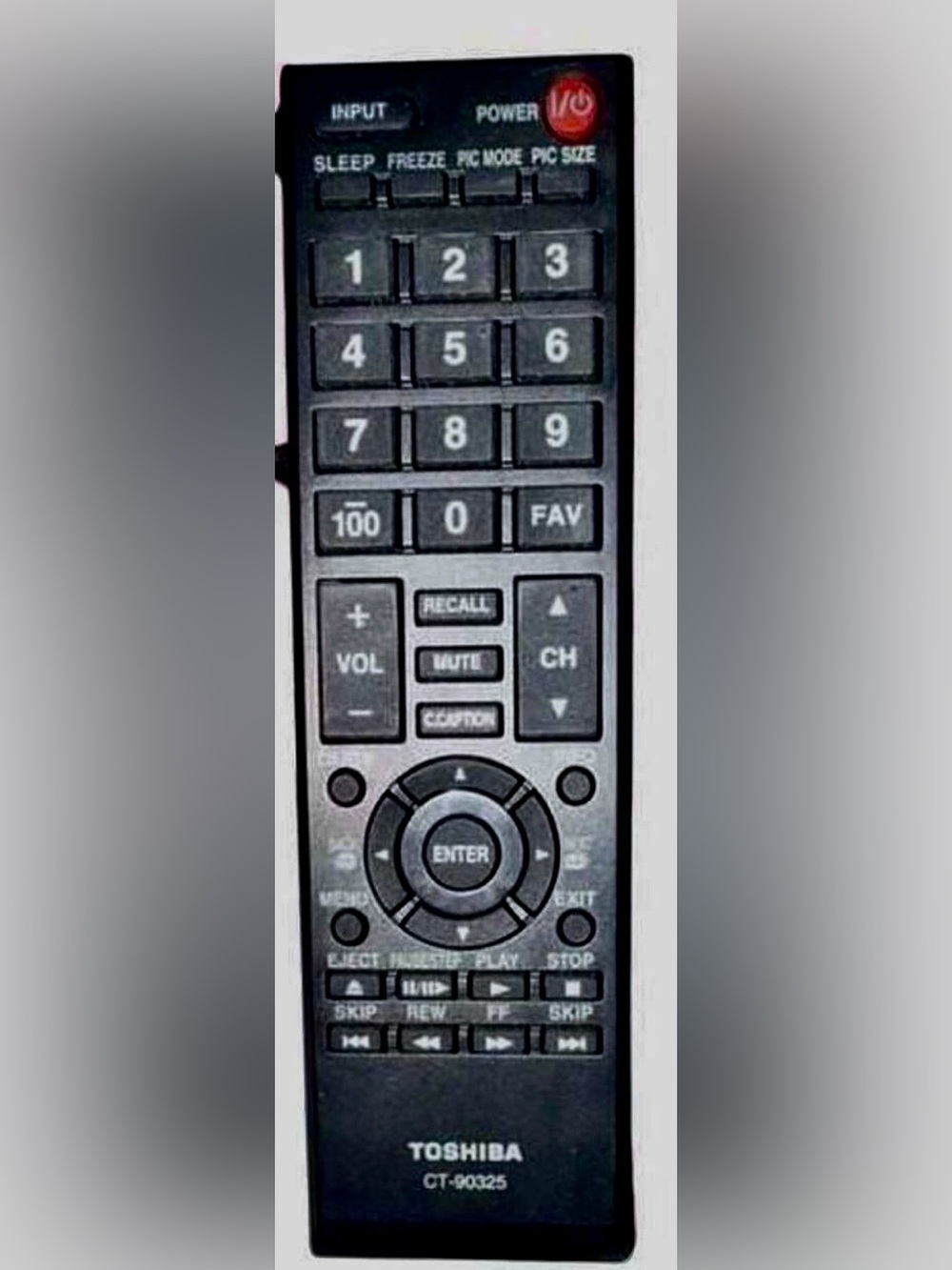 Toshiba CT-90325 OEM TV Remote Control